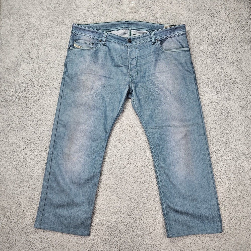 Diesel Safado 0819D Jeans Men 40x27 Light Wash Slim Straight Button Fly
